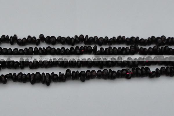 CGA653 15.5 inches 5*8mm nuggets red garnet gemstone beads