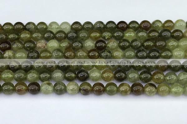 CGA711 15.5 inches 6mm round natural green garnet gemstone beads