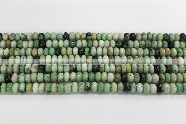 CGA720 15.5 inches 4*6mm rondelle hydrogrossular gemstone beads