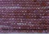 CGA857 15 inches 2mm faceted round red garnet beads