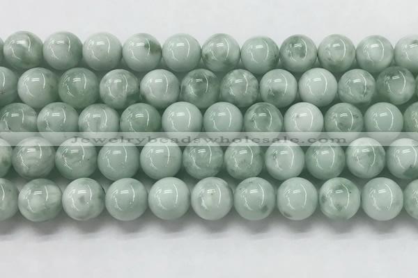 CGA904 15.5 inches 12mm round green angel skin gemstone beads