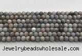 CGA920 15.5 inches 6mm faceted round blue angel skin beads wholesale