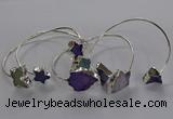 CGB1026 10*12mm - 18*25mm freeform druzy agate bangles