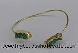 CGB1035 8*18mm - 10*20mm freeform druzy agate bangles