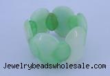 CGB150 8 inches fashion dyed white jade gemstone stretchy bracelet