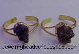 CGB2008 20*30mm - 25*30mm freeform druzy amethyst bangles