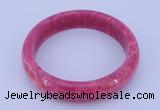 CGB201 Inner diameter 60mm fashion dyed rhodochrosite gemstone bangle