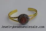 CGB2030 25mm coin plated druzy agate bangles wholesale