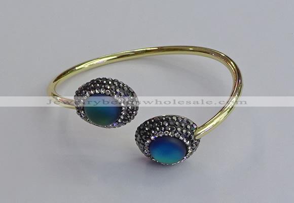 CGB2052 15*20mm oval glass bangles wholesale