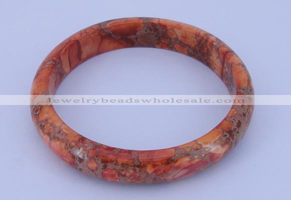 CGB206 Inner diameter 60mm fashion dyed imperial jasper gemstone bangle