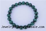 CGB215 2pcs 7.5 inches 4mm natural malachite gemstone bracelets