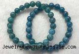 CGB2621 7.5 inches 8mm round natural apatite beaded bracelets