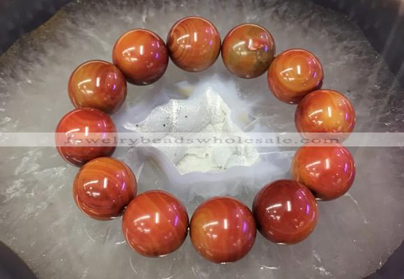 CGB3011 7.5 inches 20mm round agate bracelet wholesale