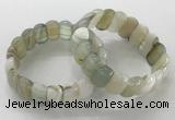 CGB3127 7.5 inches 10*20mm faceted oval agate bracelets