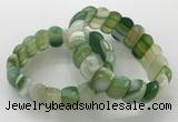 CGB3128 7.5 inches 10*20mm faceted oval agate bracelets