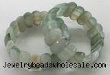 CGB3146 7.5 inches 11*23mm faceted oval agate bracelets