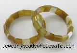 CGB3165 7.5 inches 12*15mm rectangle agate bracelets wholesale