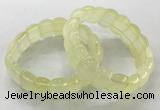 CGB3222 7.5 inches 12*20mm oval lemon quartz bracelets