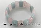 CGB3224 7.5 inches 12*20mm oval mixed gemstone bracelets