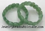 CGB3276 7.5 inches 10*15mm faceted marquise green aventurine bracelets