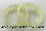 CGB3282 7.5 inches 10*15mm faceted oval lemon quartz bracelets