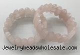 CGB3310 7.5 inches 10*20mm faceted oval rose quartz bracelets