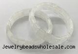 CGB3330 7.5 inches 10*15mm rectangle white crystal bracelets