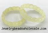 CGB3363 7.5 inches 10*15mm oval lemon quartz gemstone bracelets