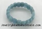 CGB3367 7.5 inches 10*15mm oval imitation aquamarine bracelets