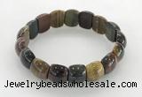 CGB3381 7.5 inches 10*15mm oval mixed tiger eye bracelets