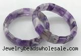 CGB3392 7.5 inches 10*15mm rectangle amethyst bracelets