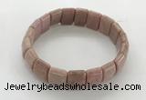 CGB3393 7.5 inches 10*15mm rectangle rhodochrosite bracelets