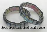 CGB3396 7.5 inches 10*15mm rectangle synthetic moonstone bracelets