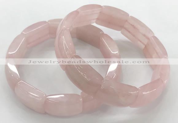 CGB3401 7.5 inches 15*21mm rose quartz bracelets wholesale