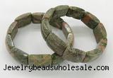 CGB3410 7.5 inches 15*21mm unakite gemstone bracelets