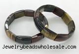 CGB3412 7.5 inches 15*21mm mixed yellow tiger eye gemstone bracelets