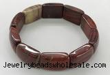 CGB3413 7.5 inches 15*21mm red jasper gemstone bracelets