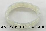 CGB3424 7.5 inches 12*15mm faceted rectangle opal bracelets