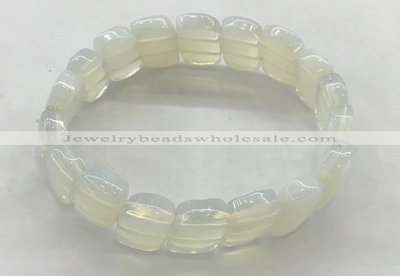 CGB3442 7.5 inches 10*15mm faceted marquise opal bracelets