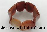 CGB3503 7.5 inches 30*40mm oval agate bracelets wholesale