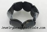 CGB3505 7.5 inches 30*40mm oval agate bracelets wholesale