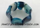 CGB3506 7.5 inches 30*40mm oval agate bracelets wholesale