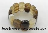 CGB3511 7.5 inches 18*30mm faceted oval agate bracelets