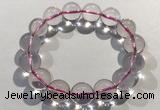 CGB4003 7.5 inches 14mm round rose quartz beaded bracelets