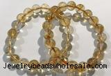 CGB4024 7.5 inches 9mm round citrine beaded bracelets wholesale