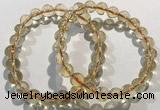 CGB4029 7.5 inches 8mm round citrine beaded bracelets wholesale