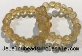 CGB4035 7.5 inches 10*14mm calabash citrine beaded bracelets wholesale