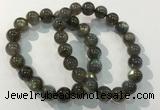 CGB4113 7.5 inches 10mm round labradorite beaded bracelets