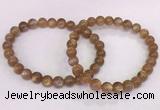 CGB4548 7.5 inches 7mm round sunstone beaded bracelets