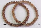 CGB4612 6mm - 7mm round golden rutilated quartz beaded bracelets